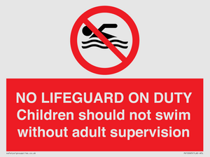 NO LIFEGUARD ON DUTY